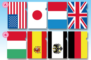 世界の国旗クリアファイルセット